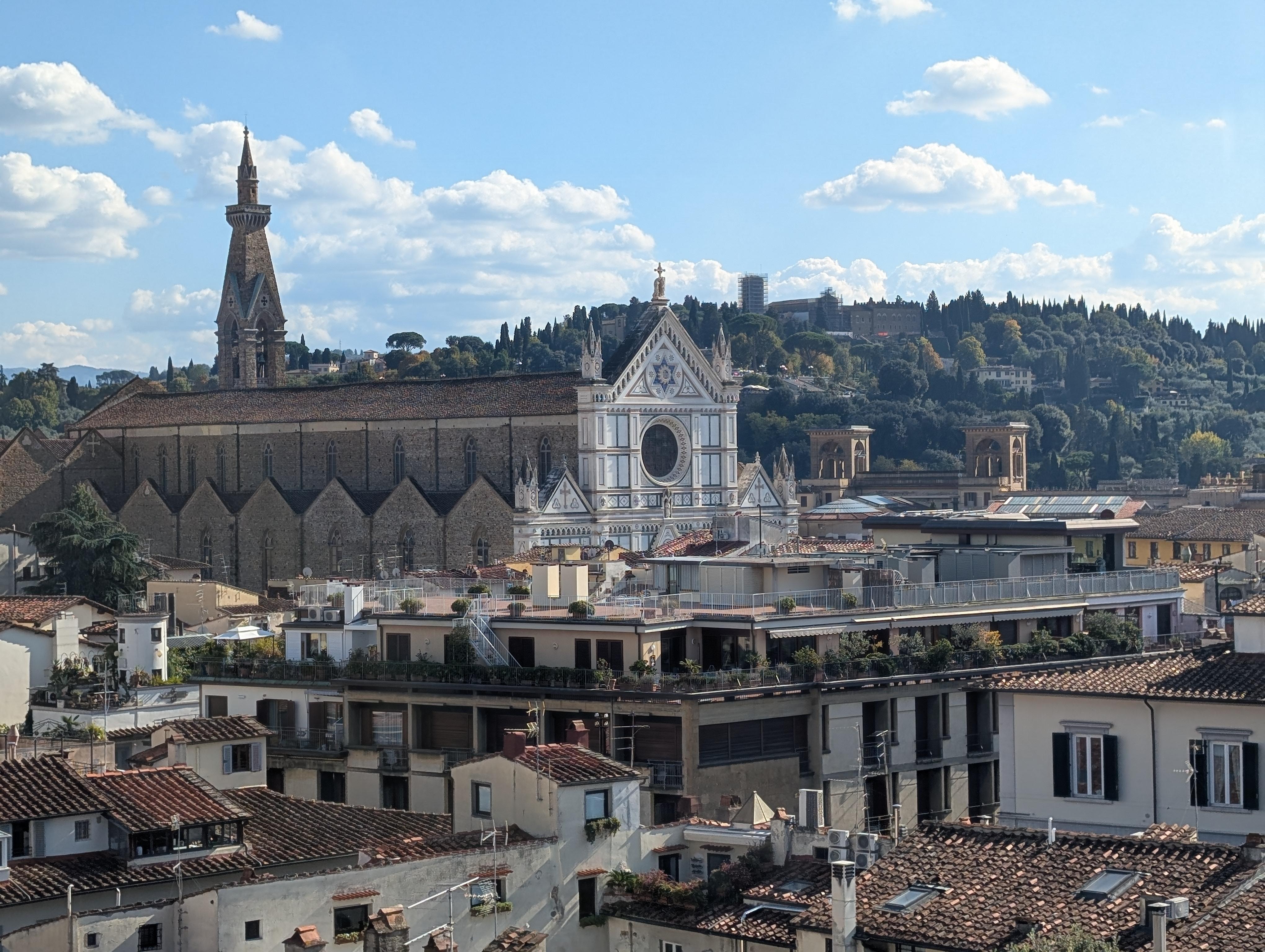 View from top floor living room