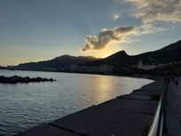 Sunset views by the marina