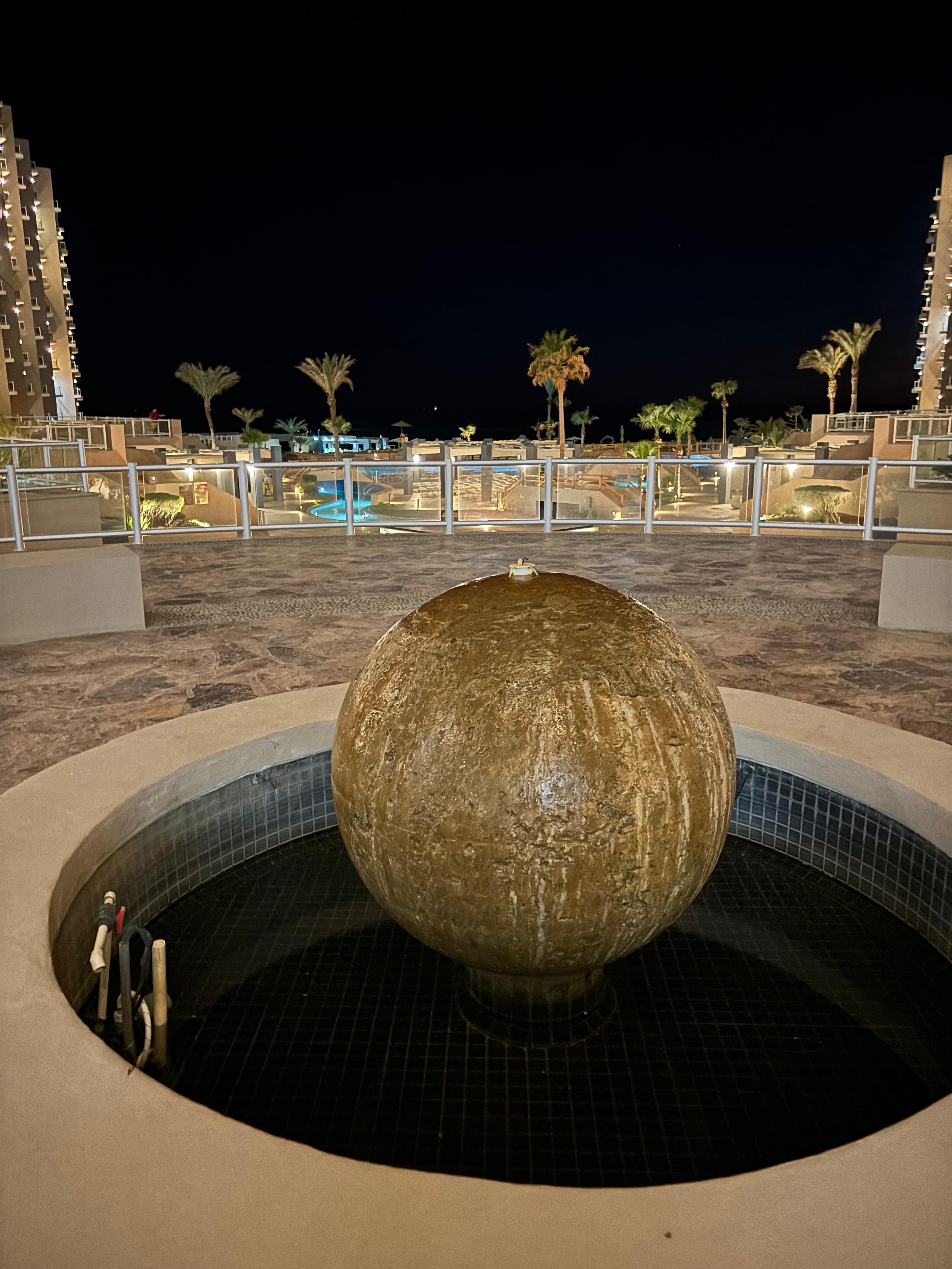 Looking out to the water from the lobby of Phase I.  