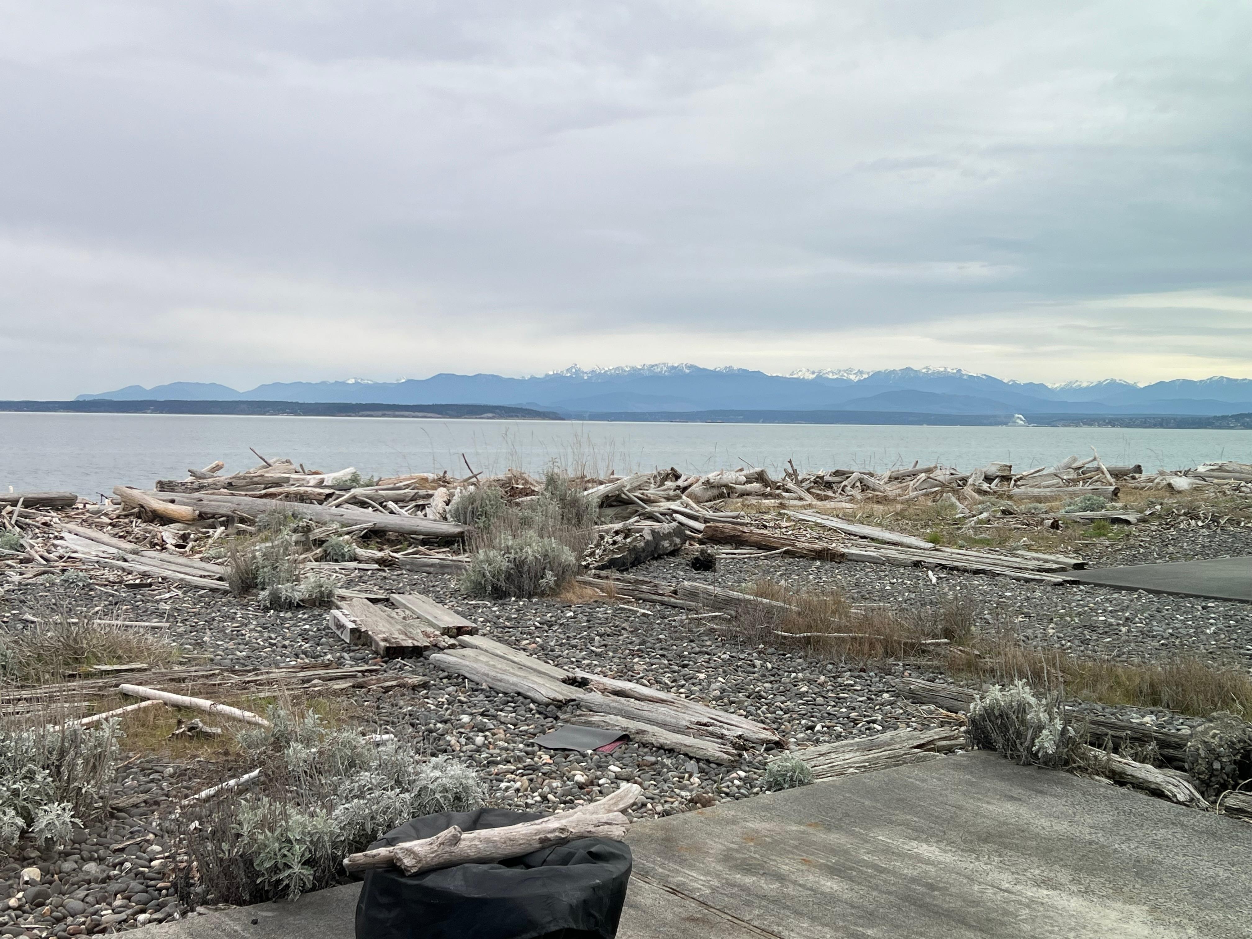 Beach view from the dining room
