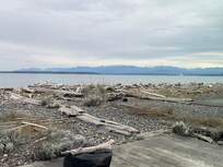 Beach view from the dining room