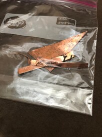 Pieces of copper found around the outside of the unit