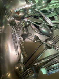 We washed all utensils due to drawer having food crumbs in it.