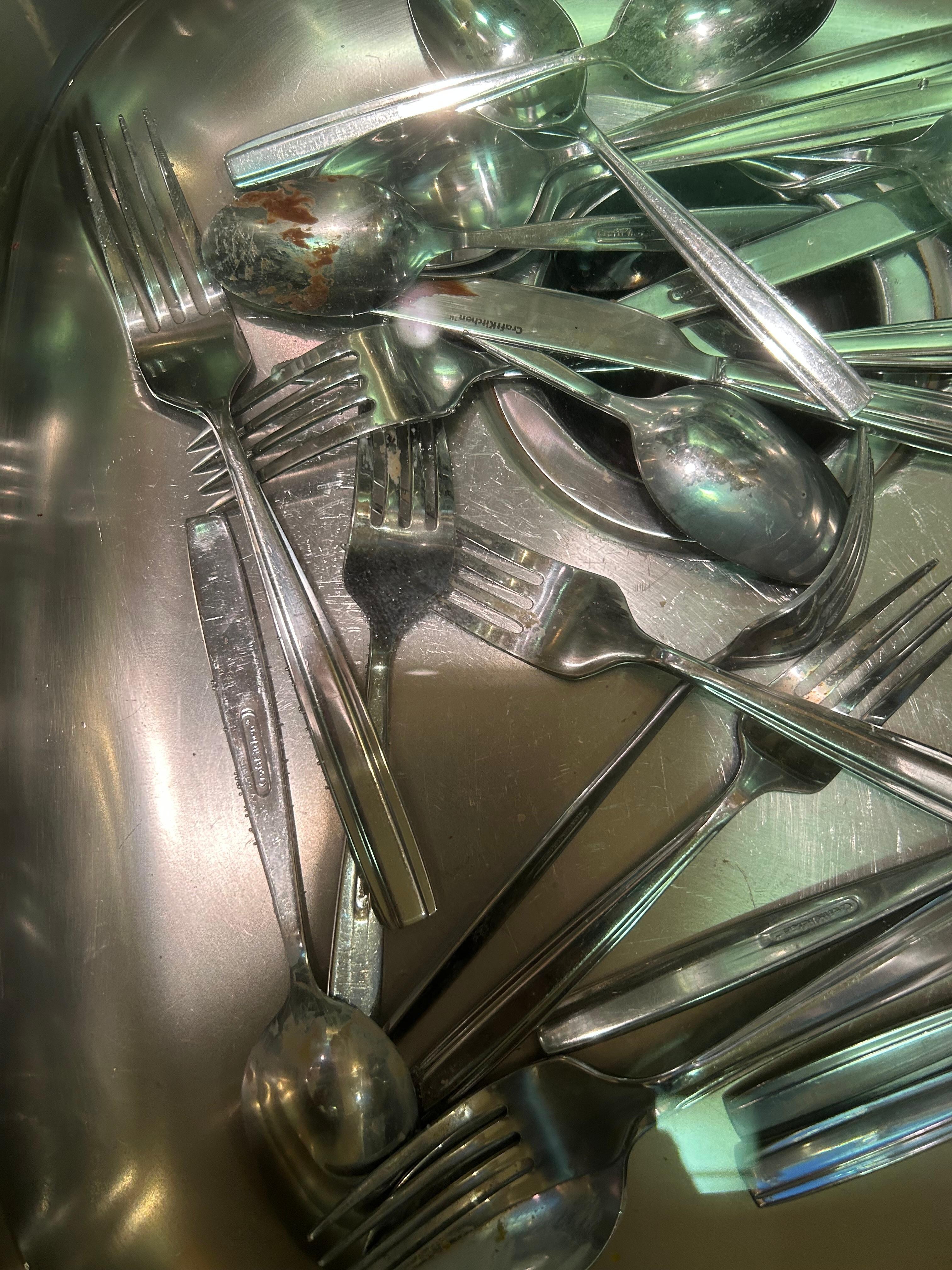 We washed all utensils due to drawer having food crumbs in it.  