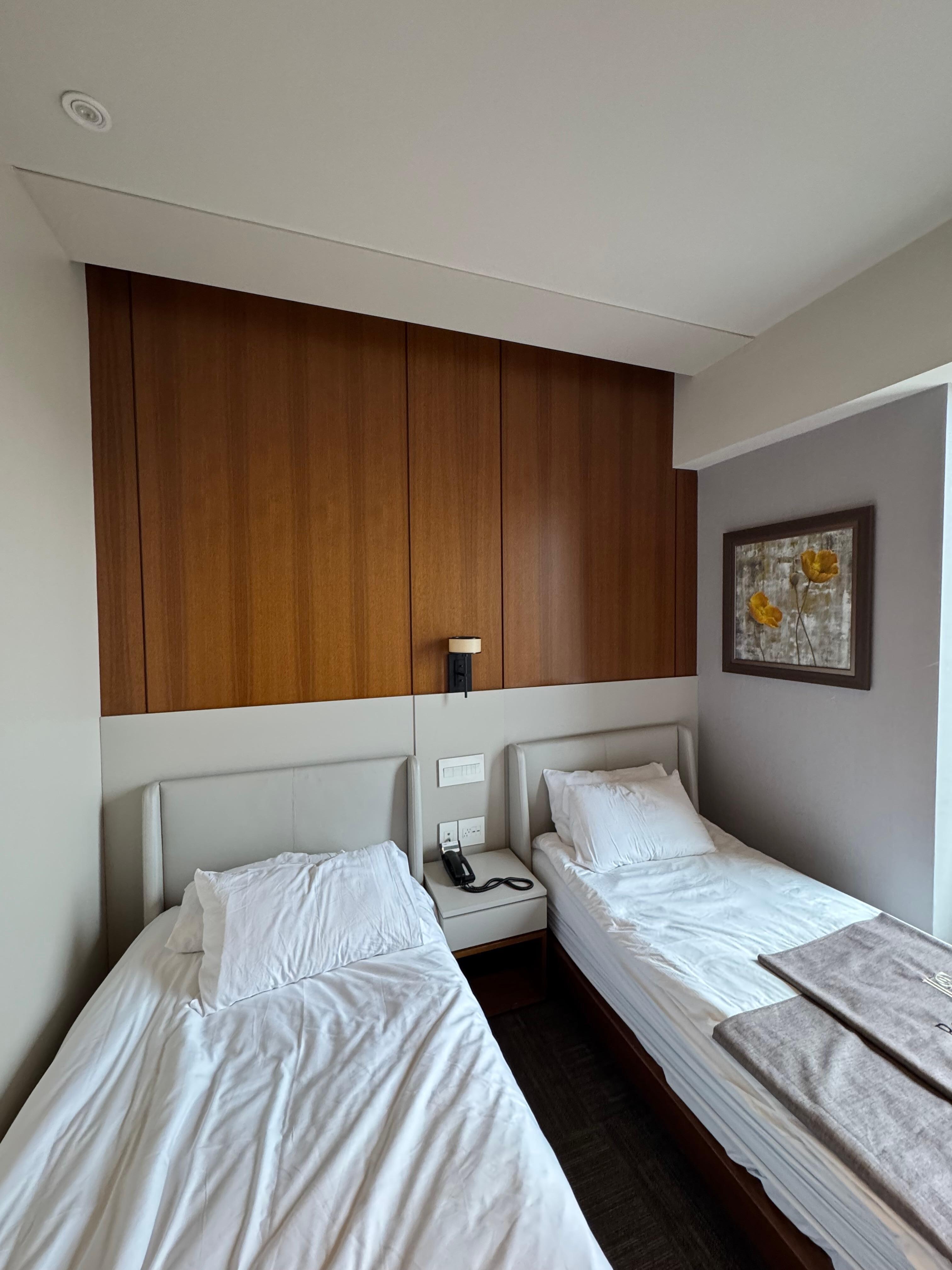 small space to get around in the room 