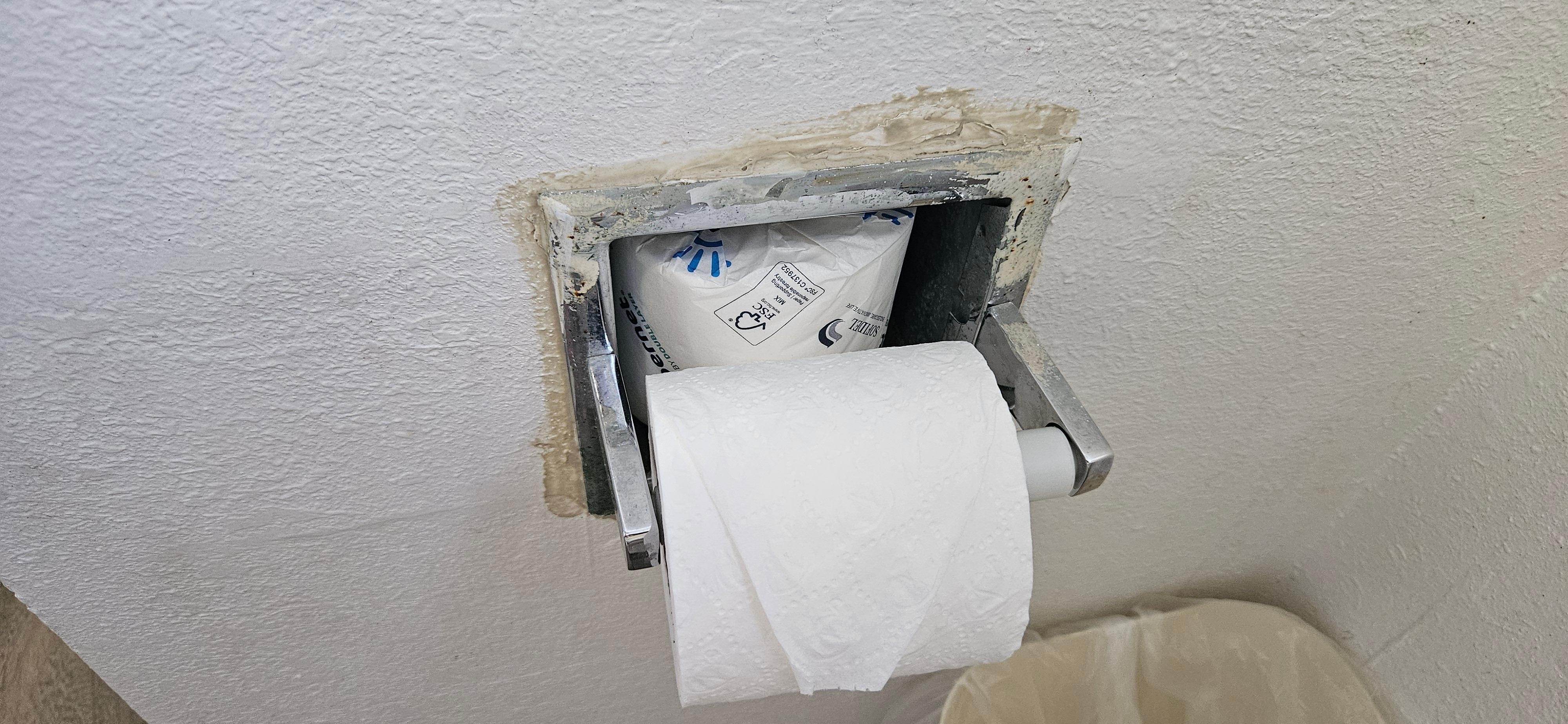 I wouldn't allow my home bathroom to look like this