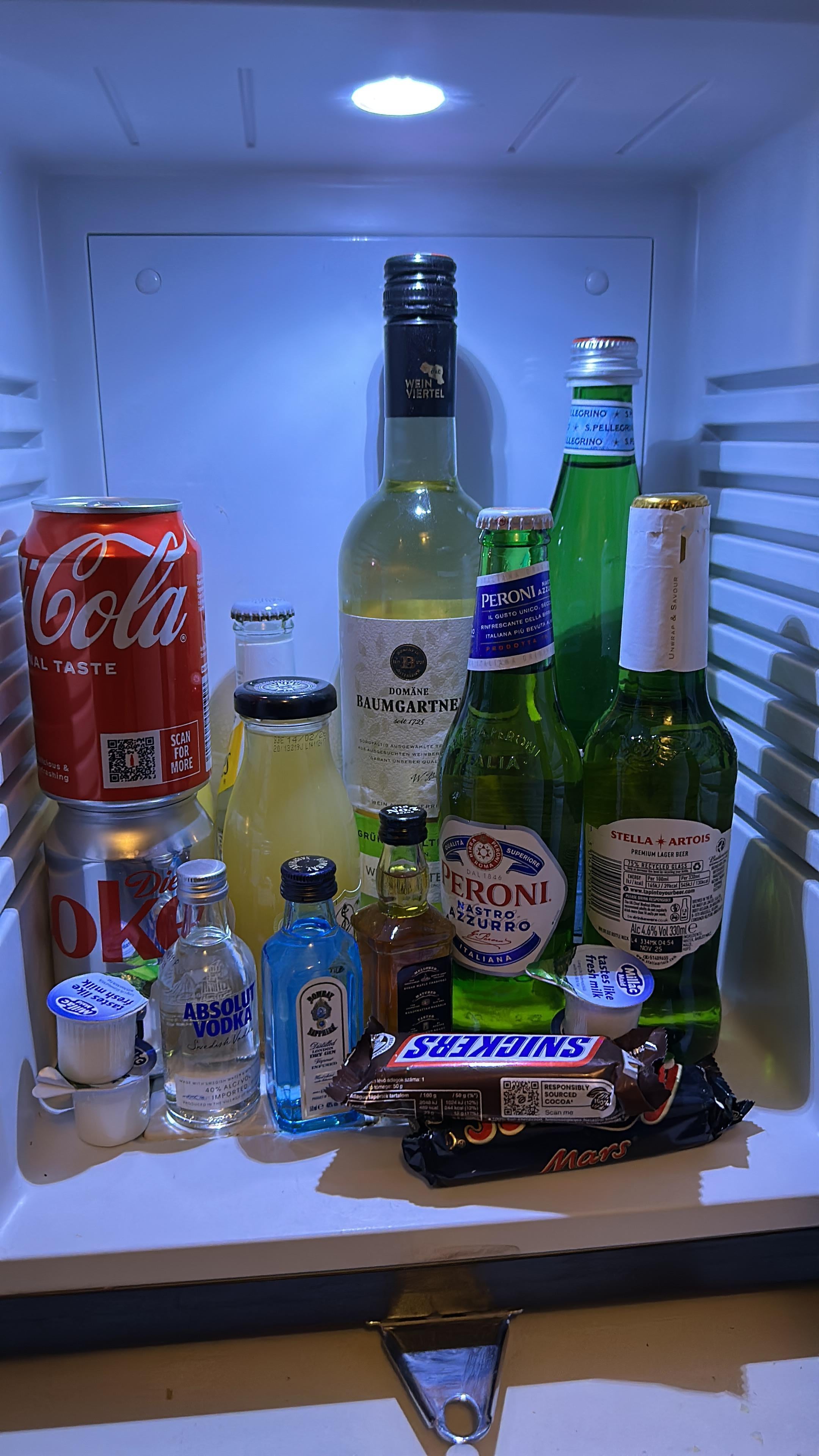 Free Mini Bar (yes I couldn’t believe it either)