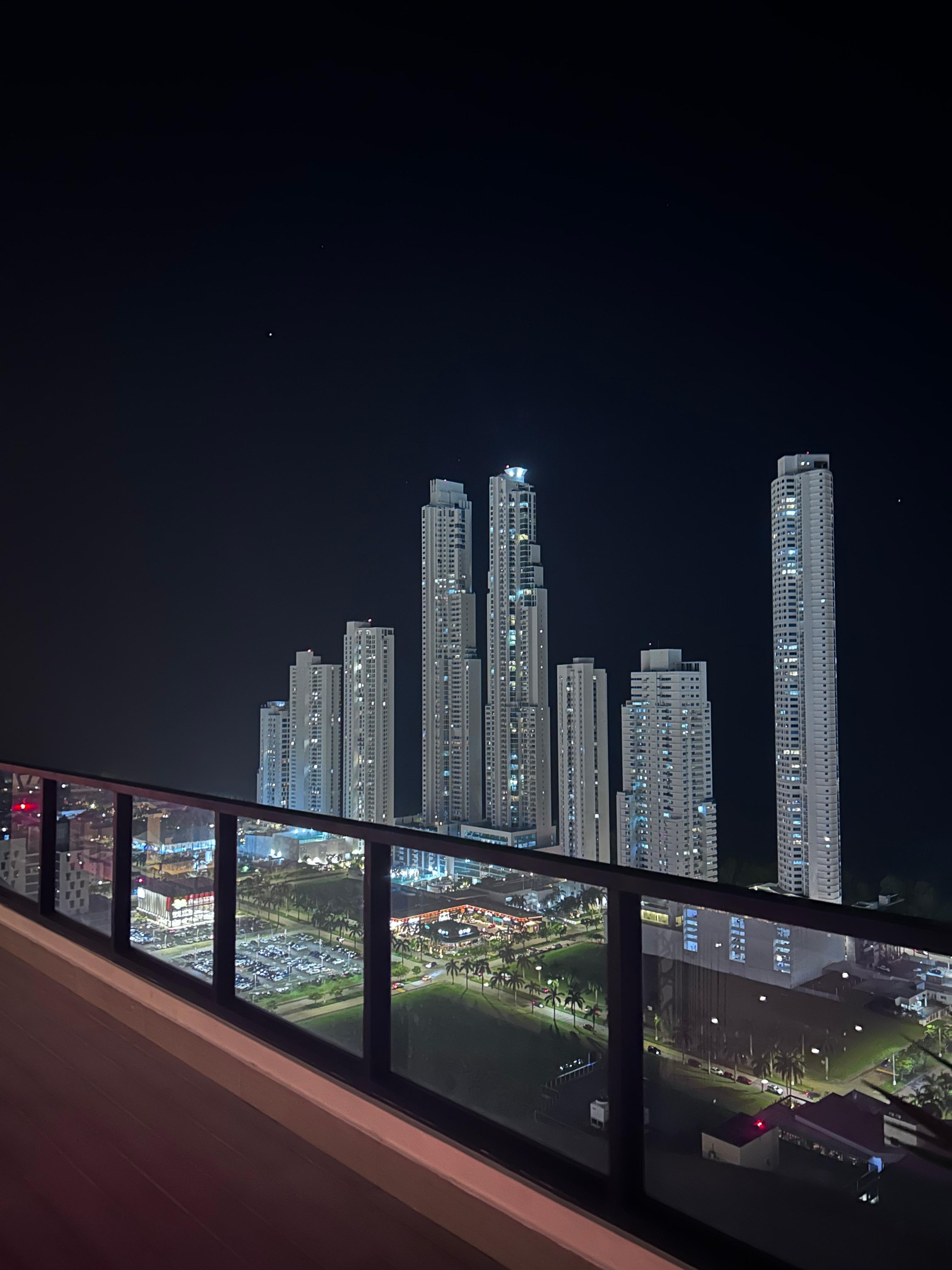 View from pool level