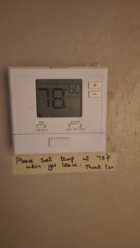 AC increased temp even though it was set to 60 degrees!