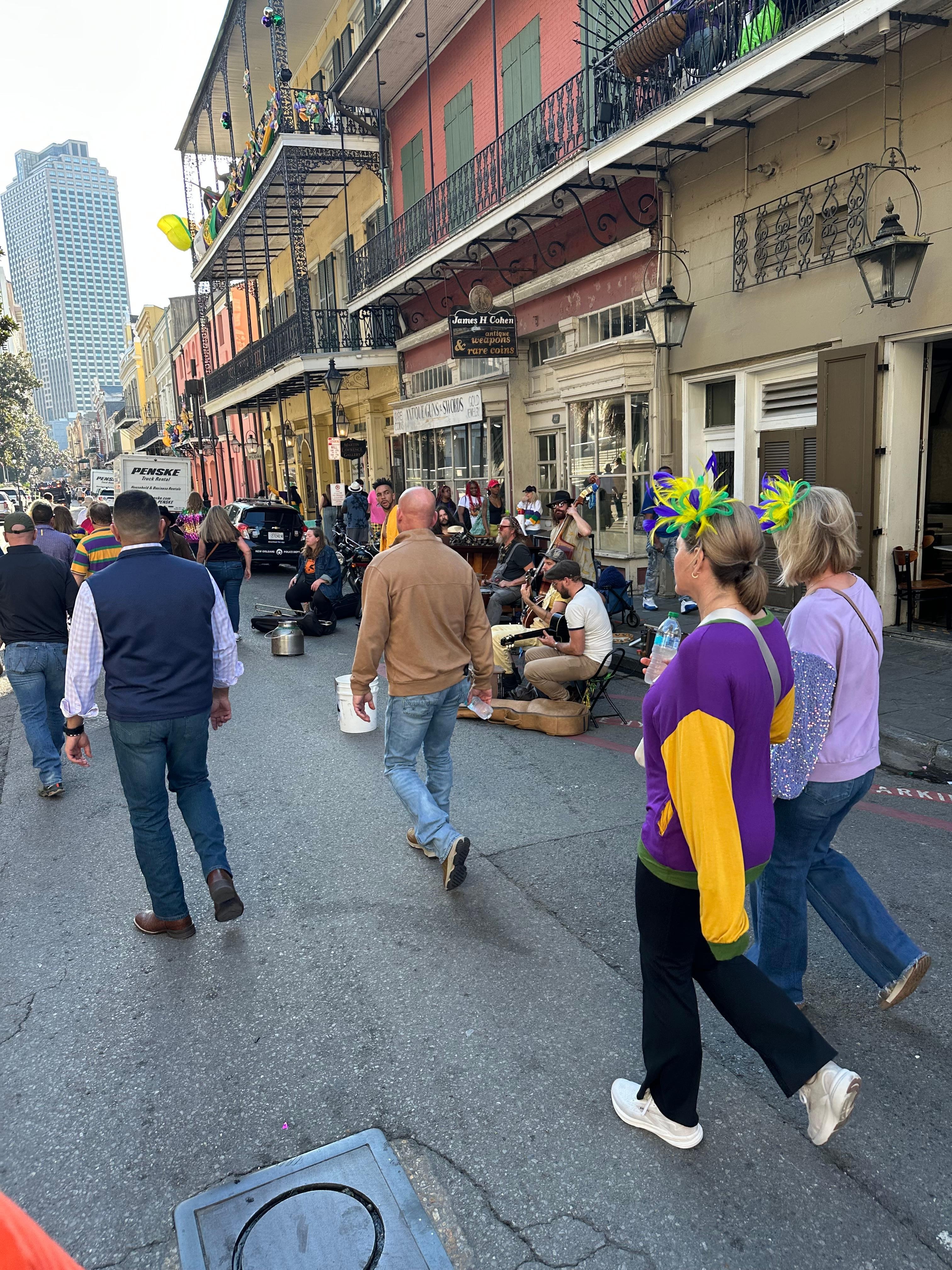 A couple block down from canal street 