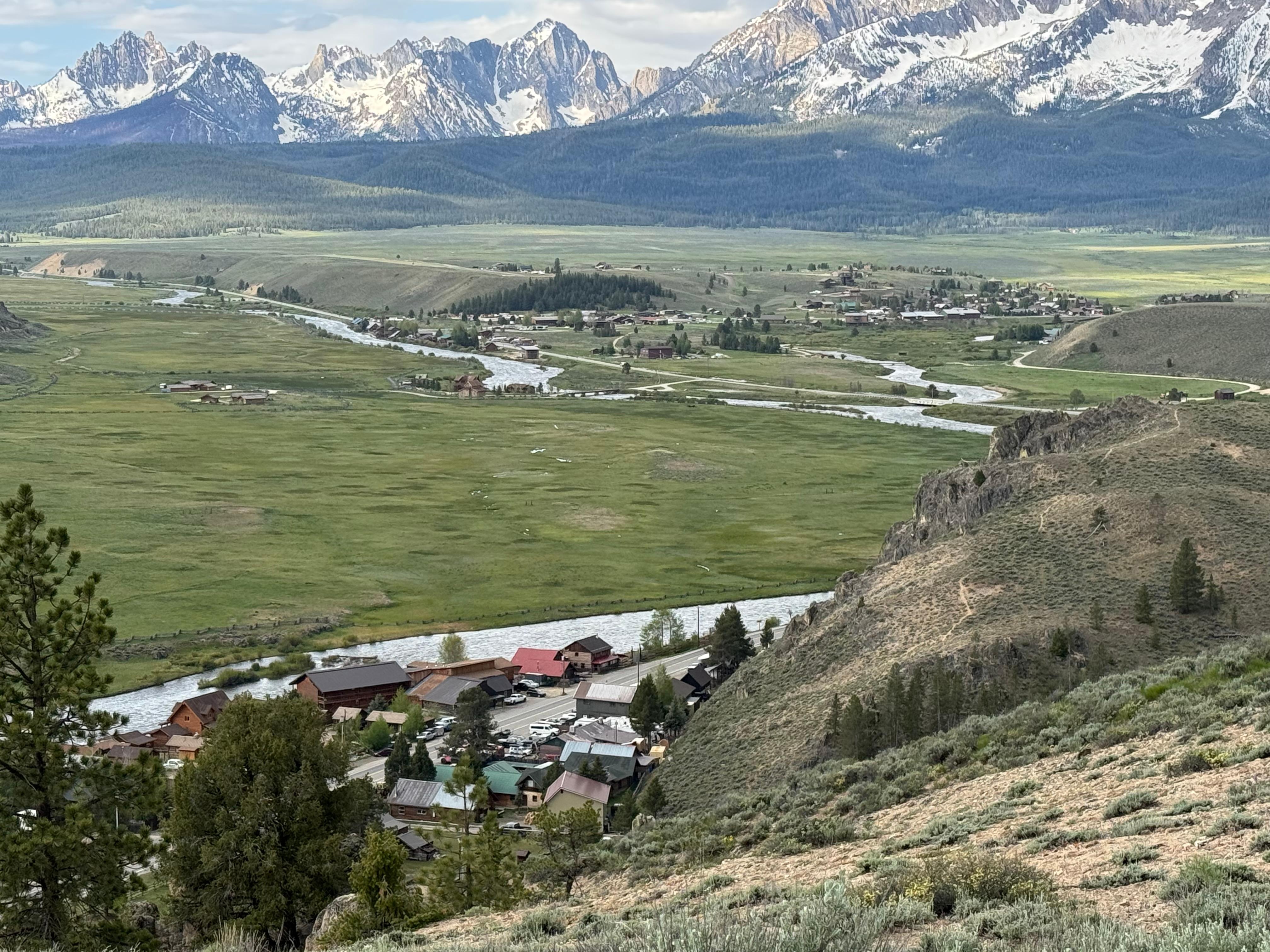 Bird’s eye view of Lower Stanley and Stanley