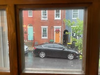 View of street from front door