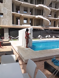This pool is the cleanest