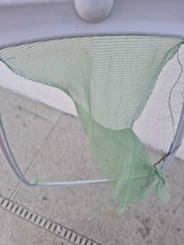 Broken pool net