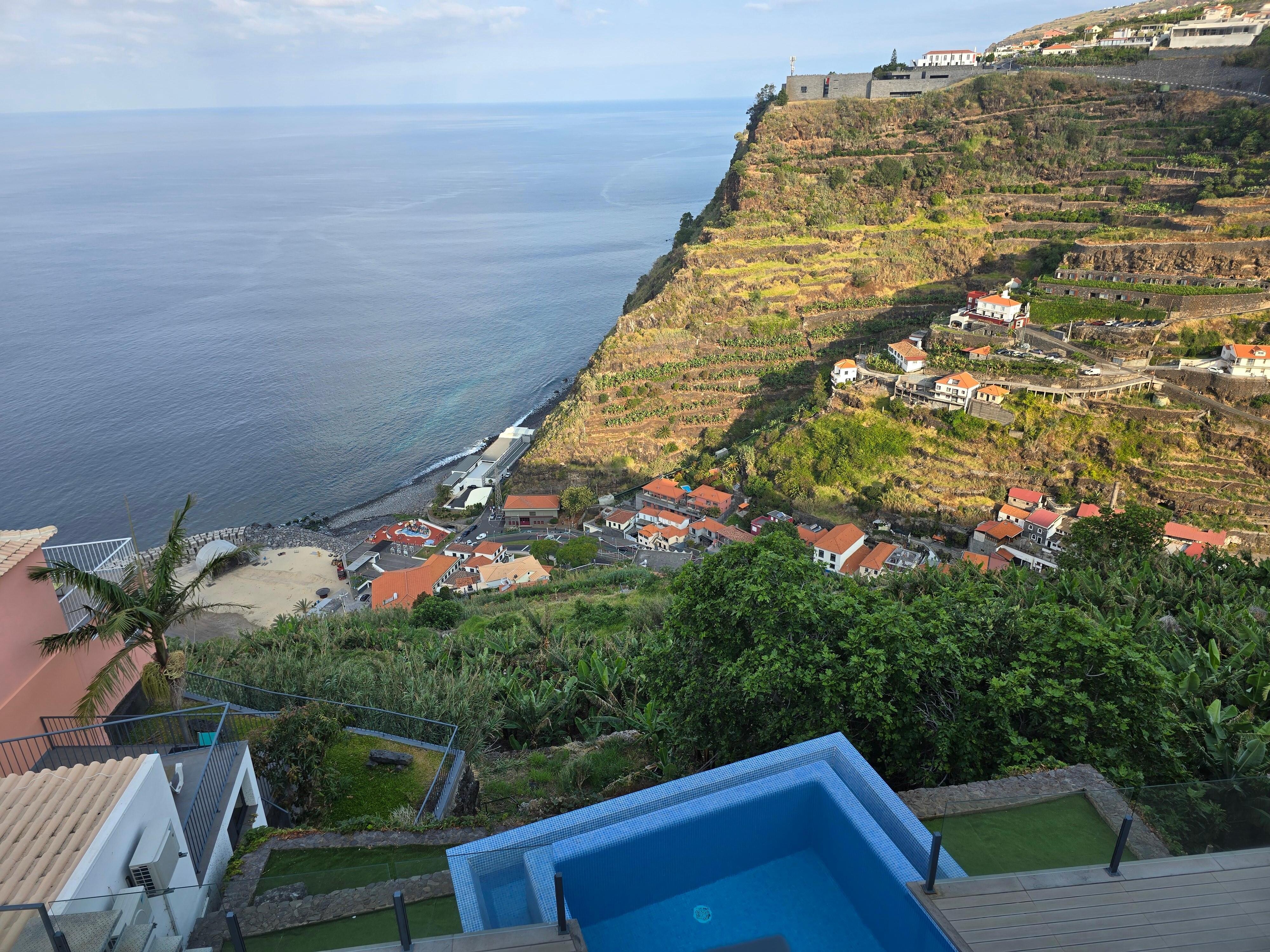 Die Aussicht von der oberen Terrasse