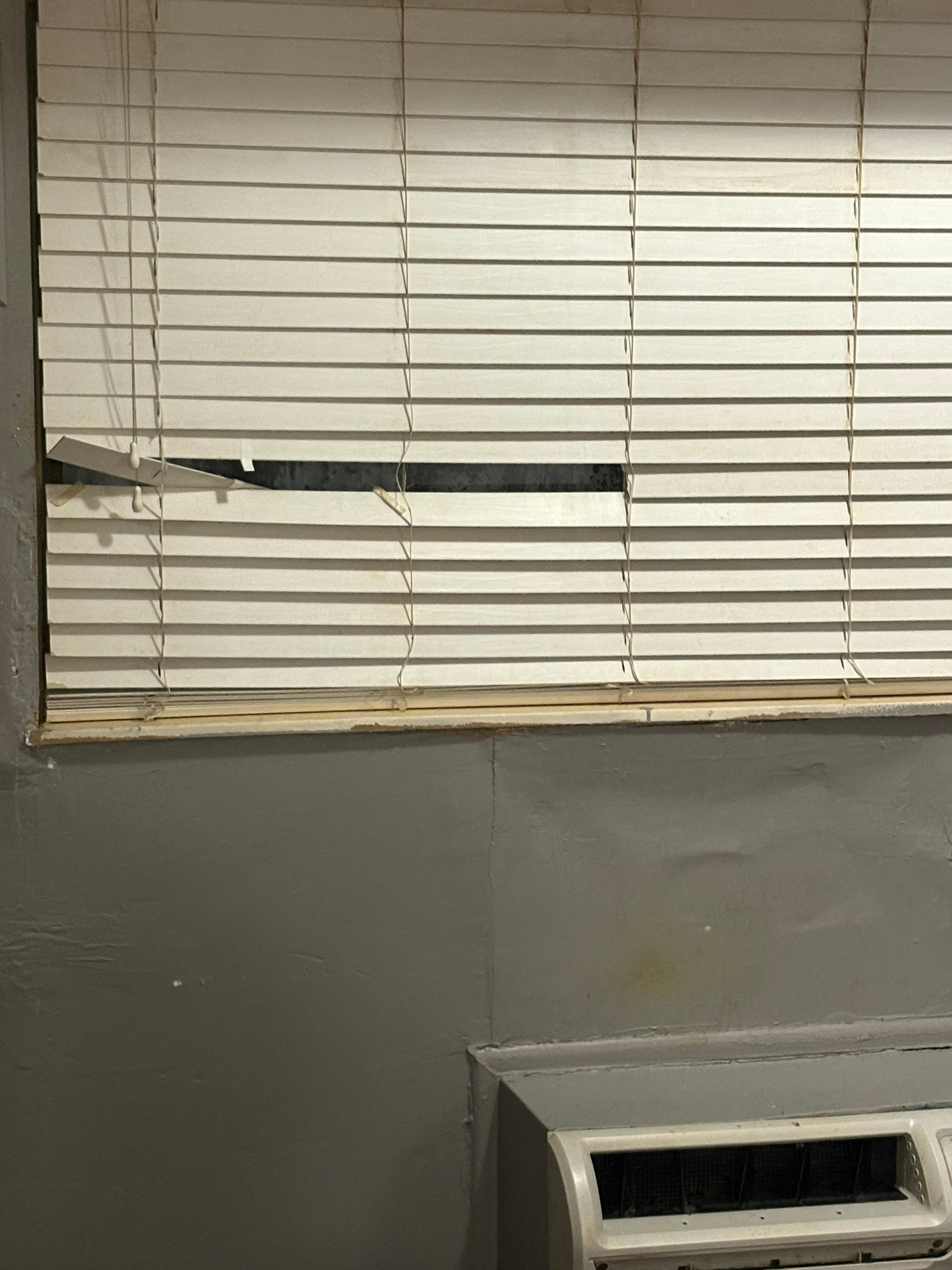 Broken blinds