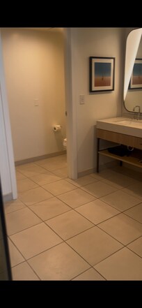 Bathroom was huge and very clean