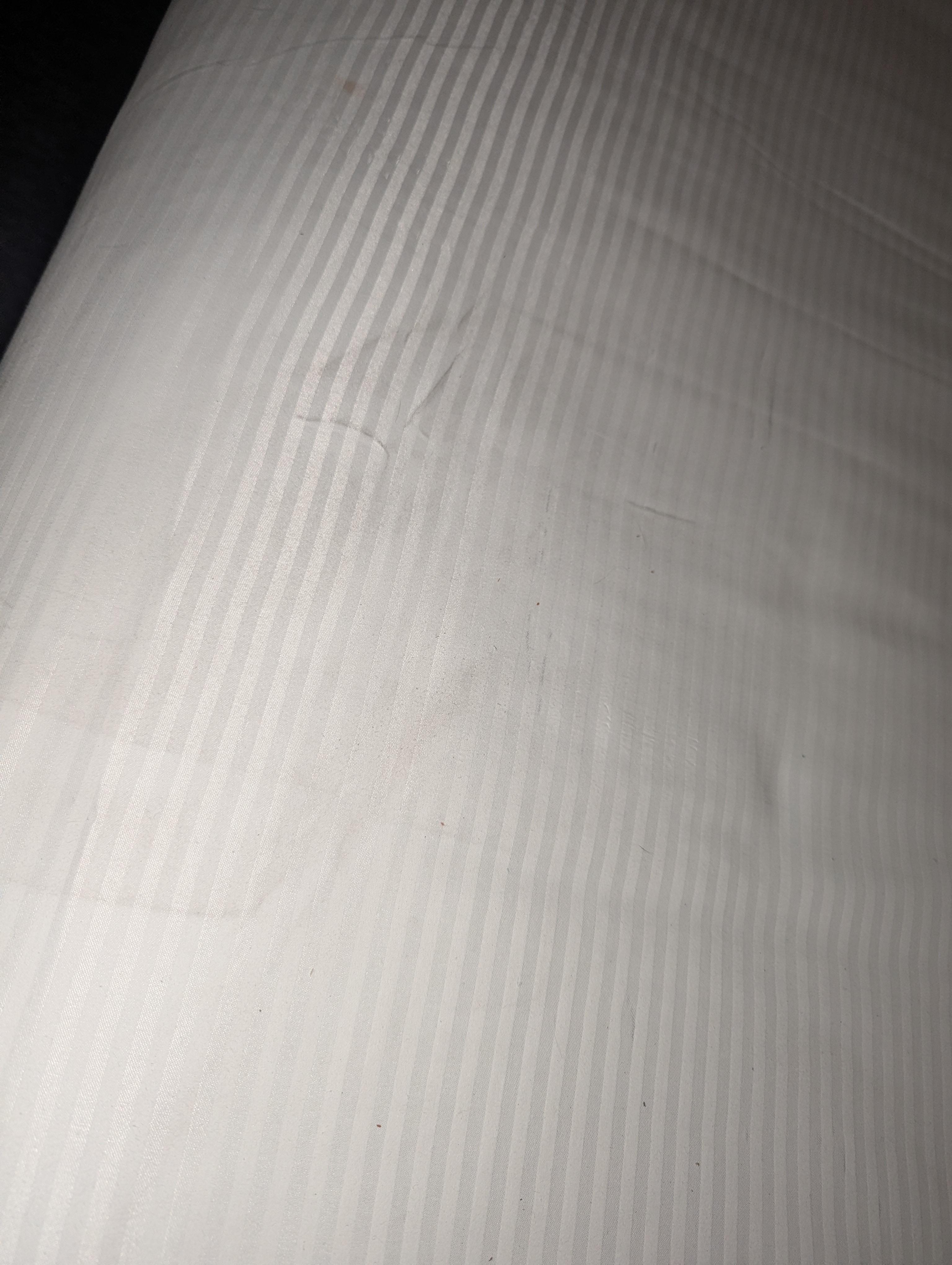 Dirt and stains on comforter