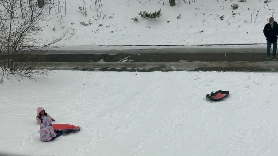 Sledding was perfect, just remember that safety is important too!