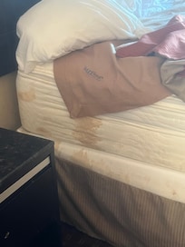 Horribly stained mattress