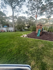 Playground and pool