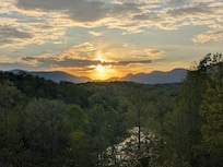One day's sunset from the deck