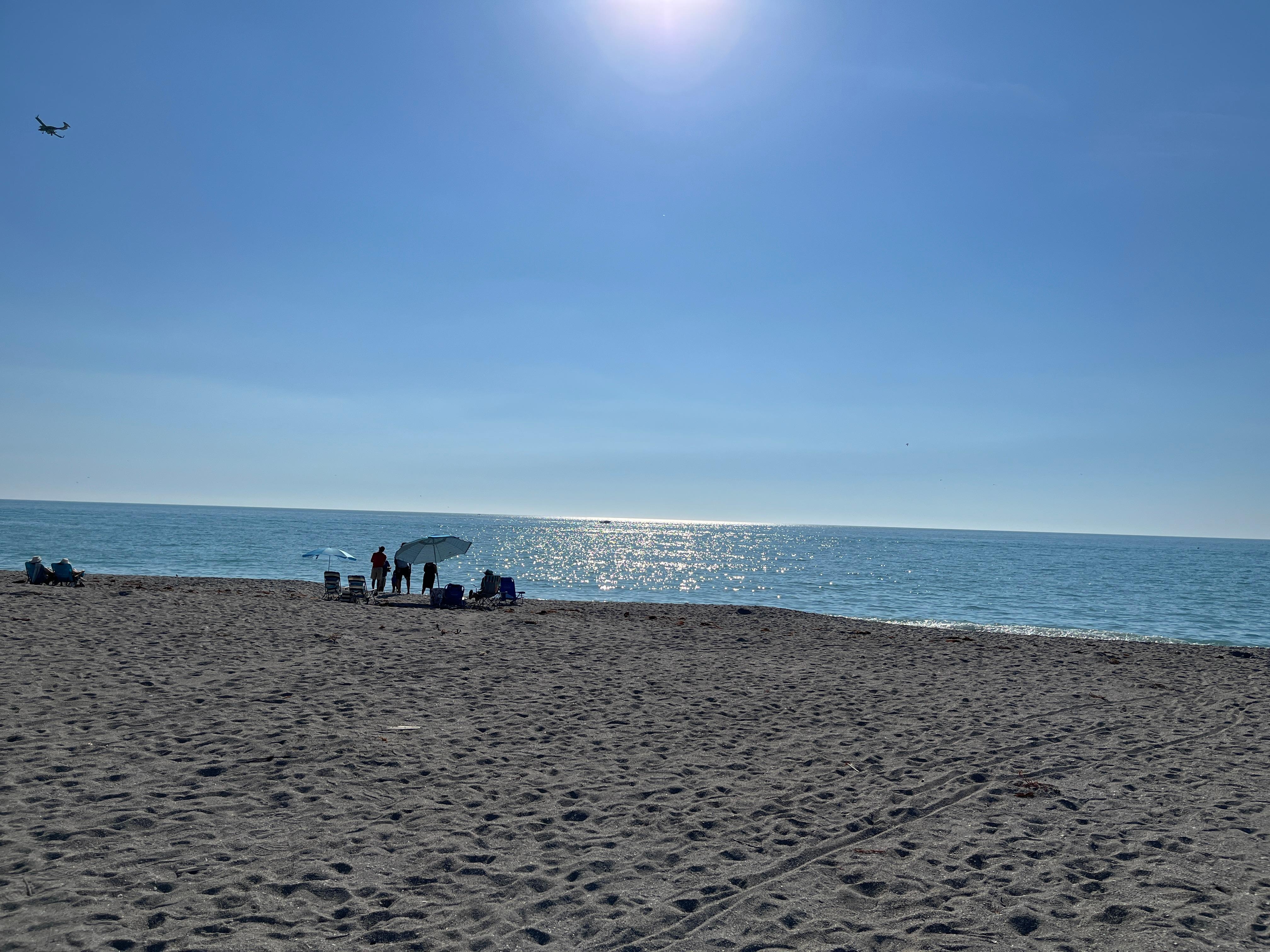 A beautiful day at the property’s beach.