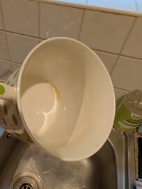 Cups stained