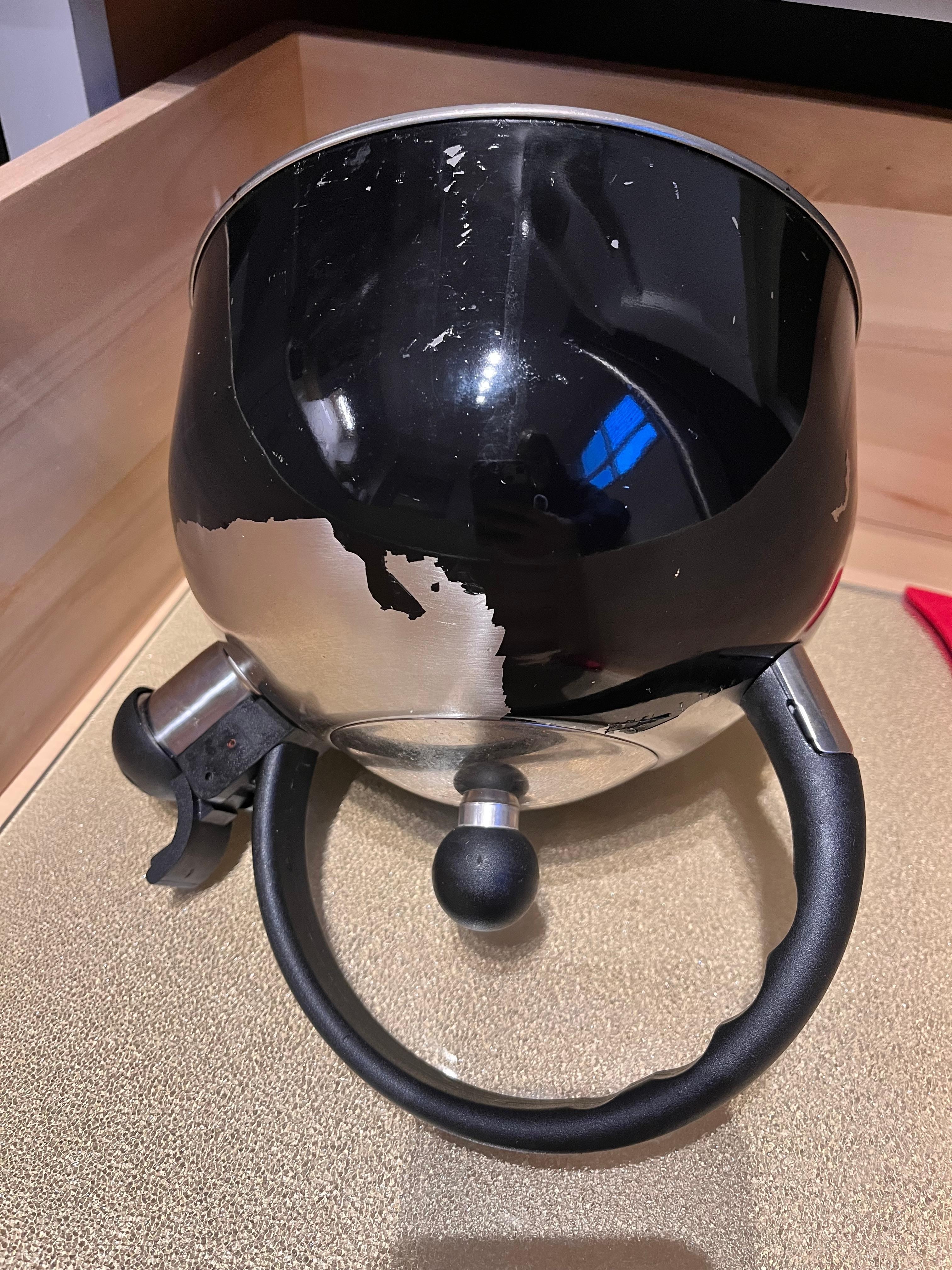 Teekessel, Farbe abgeblättert