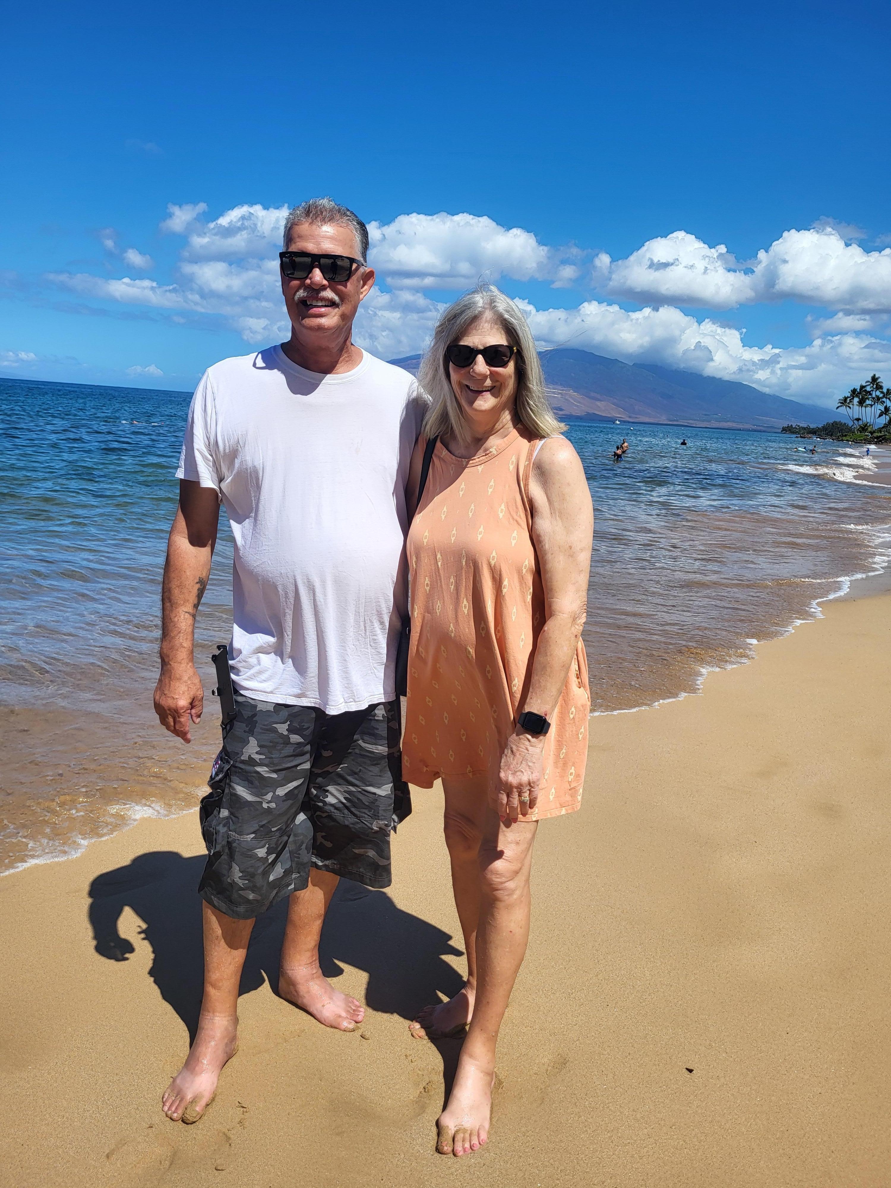 We went to Fred's for breakfast and then walked on Kamaole beach.