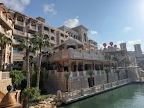 Back of hotel from the free boat ride