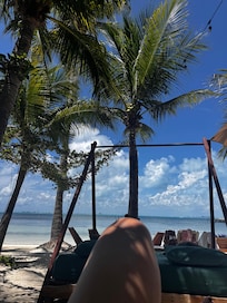 The view from one of the included cabana’s