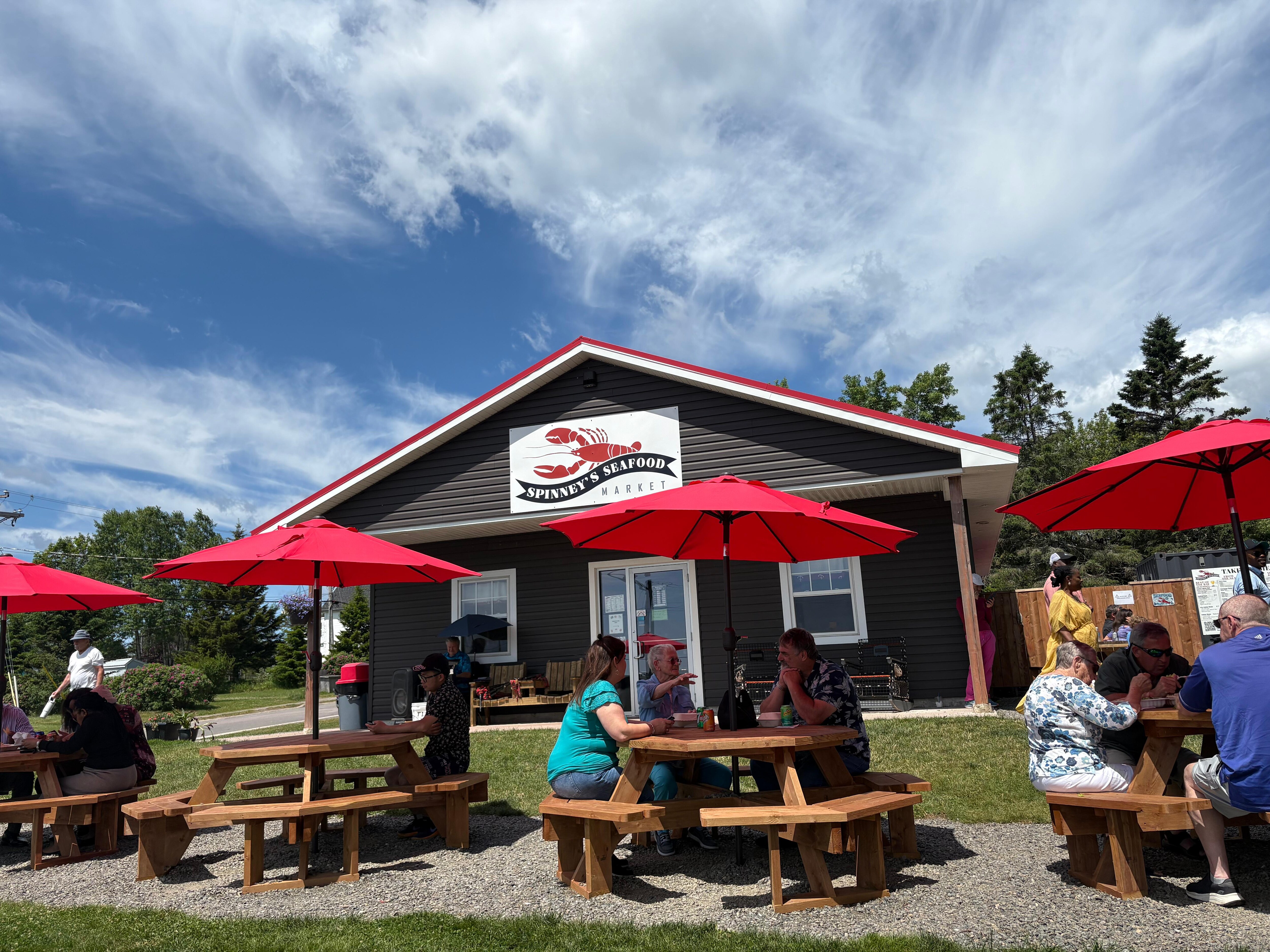 Had a yummy lobster roll lunch.