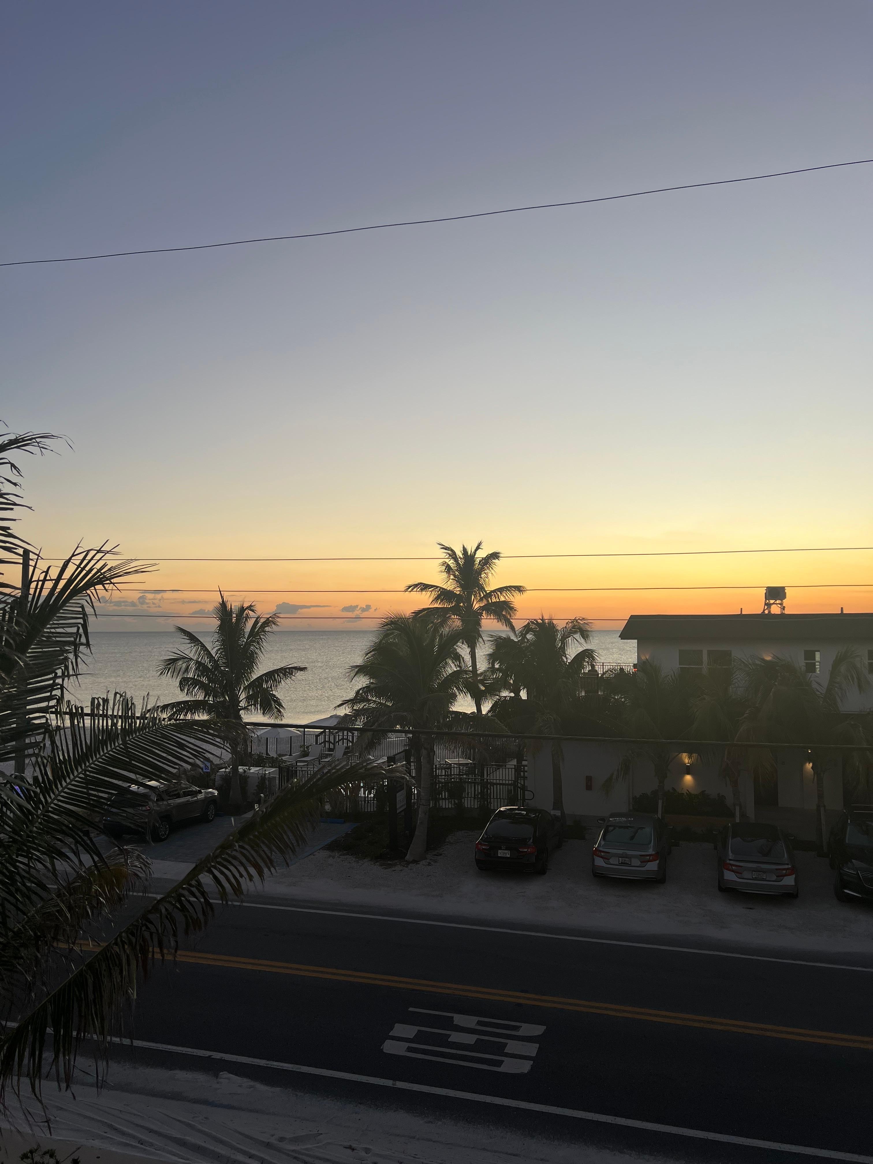 View from upper balcony