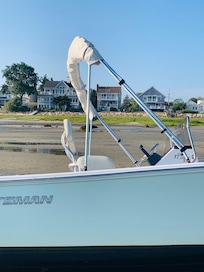 View of house at low tide.