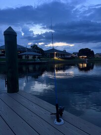 Evenings spent fishing on dock were wonderful