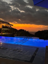 Sunset from adult pool