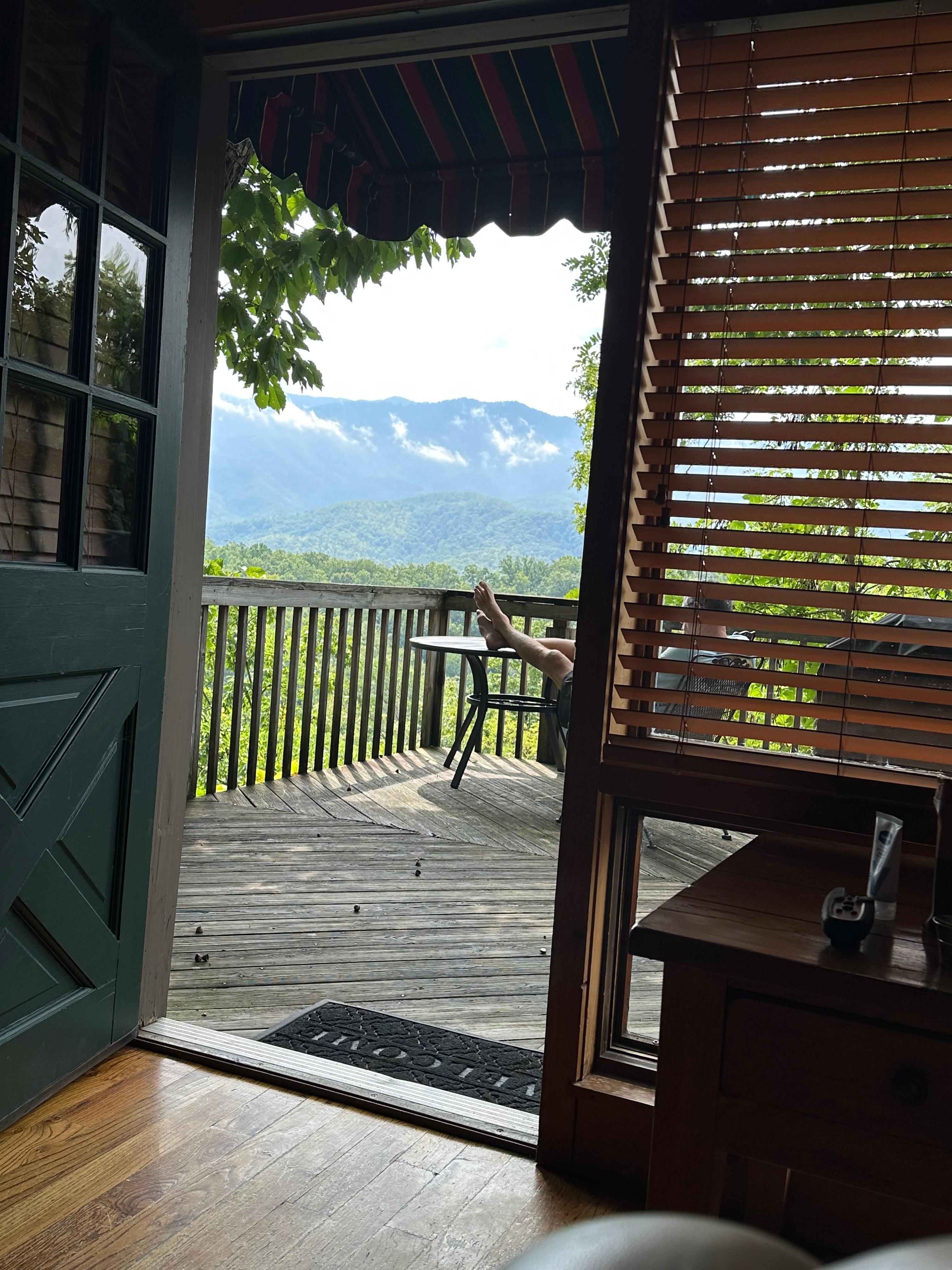 View out the front door 