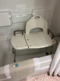 Oversized chair in bathtub!!’