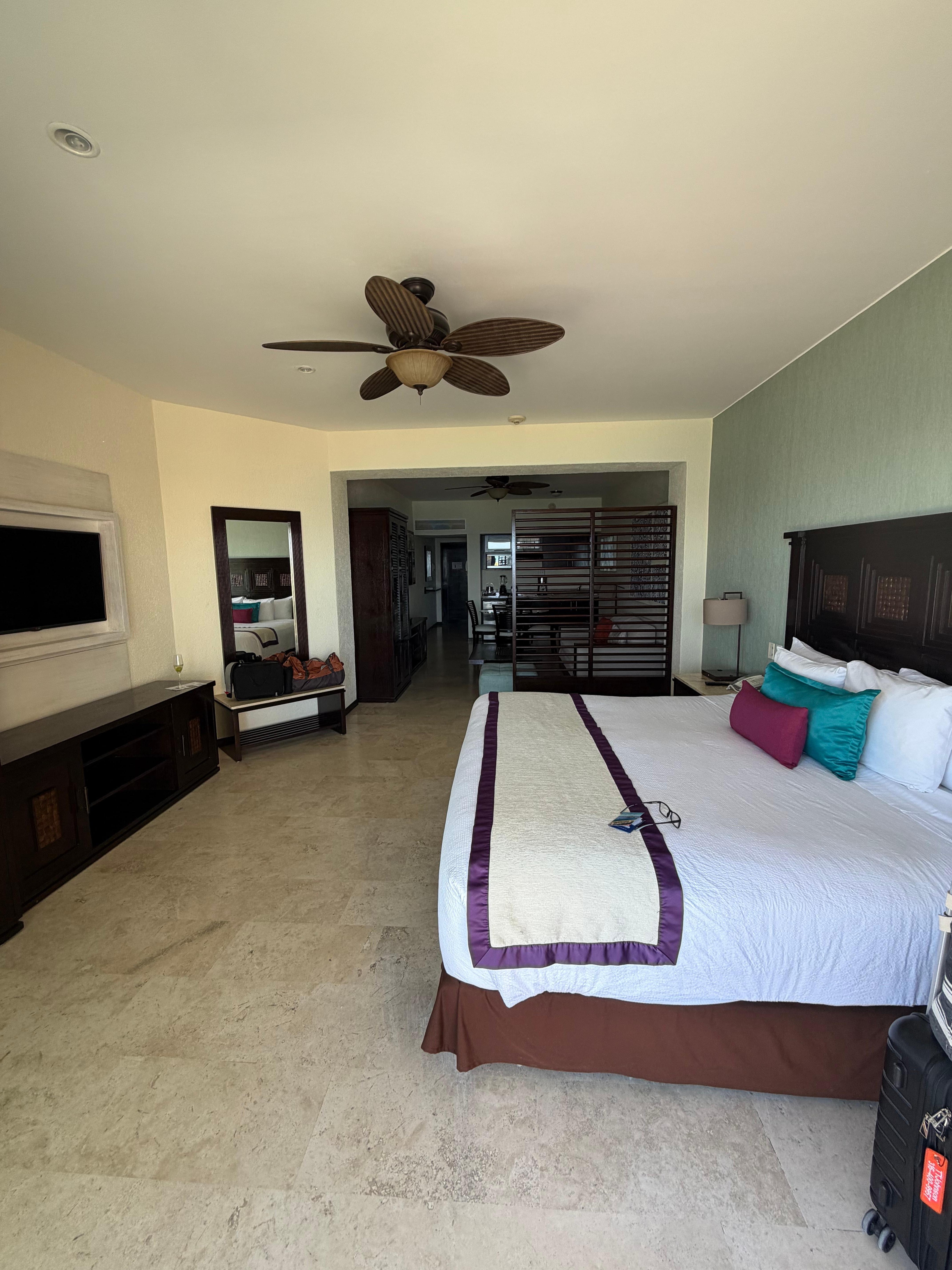 Junior suite king bed and a pull out sofa