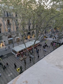 View from window of La Rambla