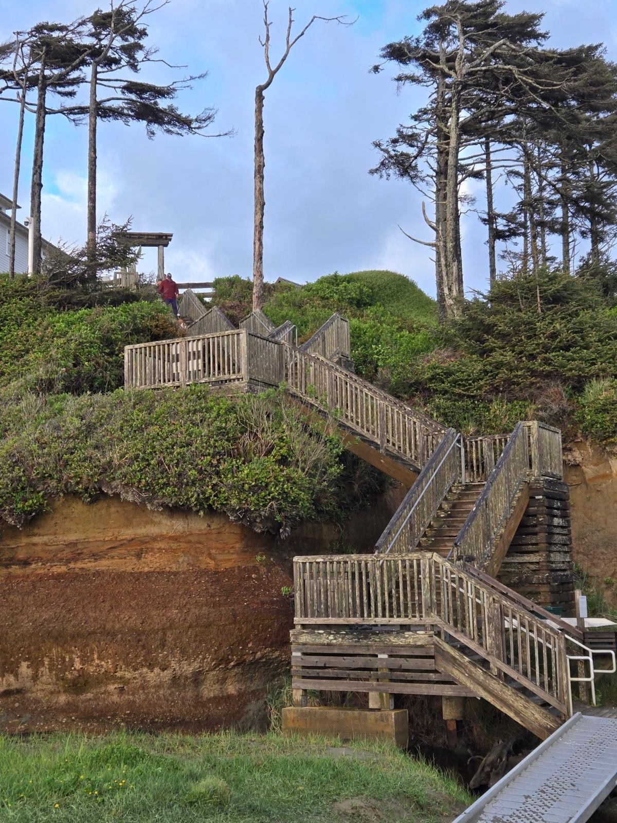 Steps leading to the Beach