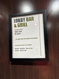 They do have a bar and grill