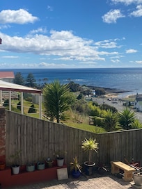 View in the other direction from the downstairs balcony.