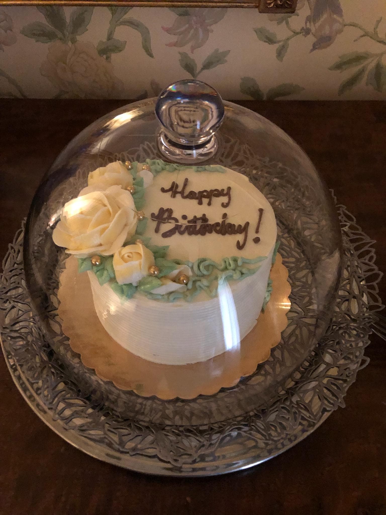The cake I ordered 3 days before we arrived 