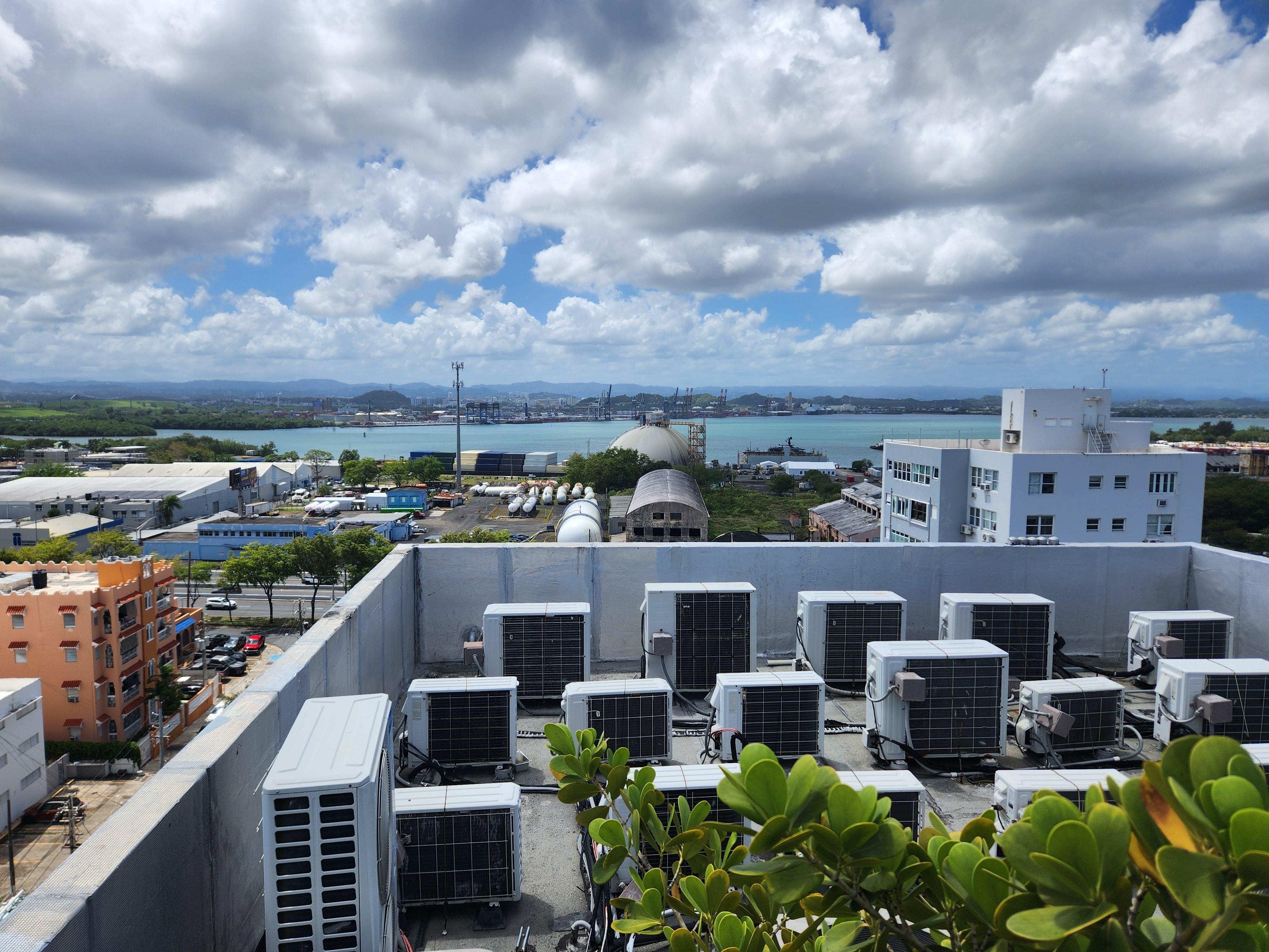 Nice view of San Juan if you don't mind the A/C units.