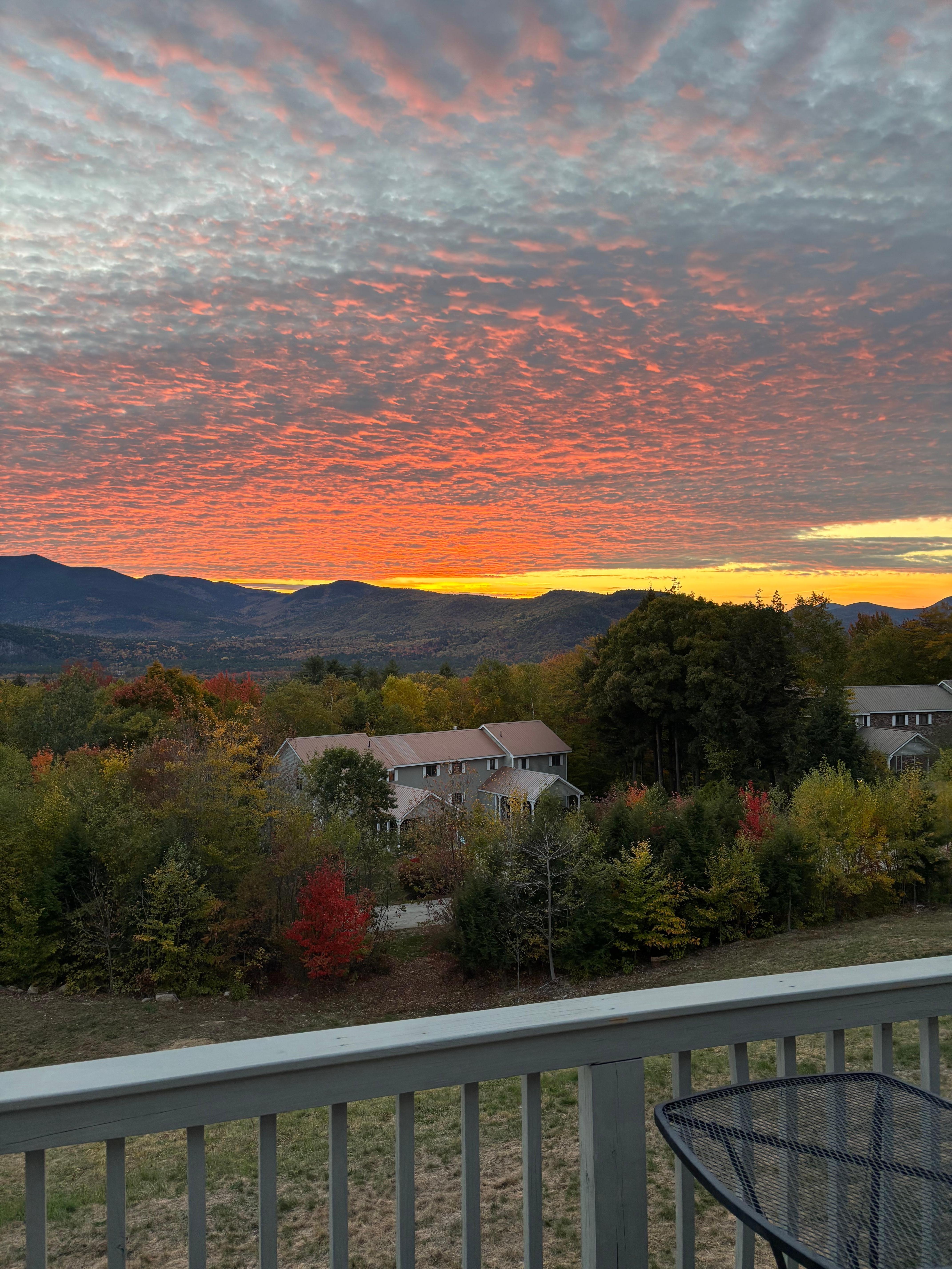 Sunset off the back deck