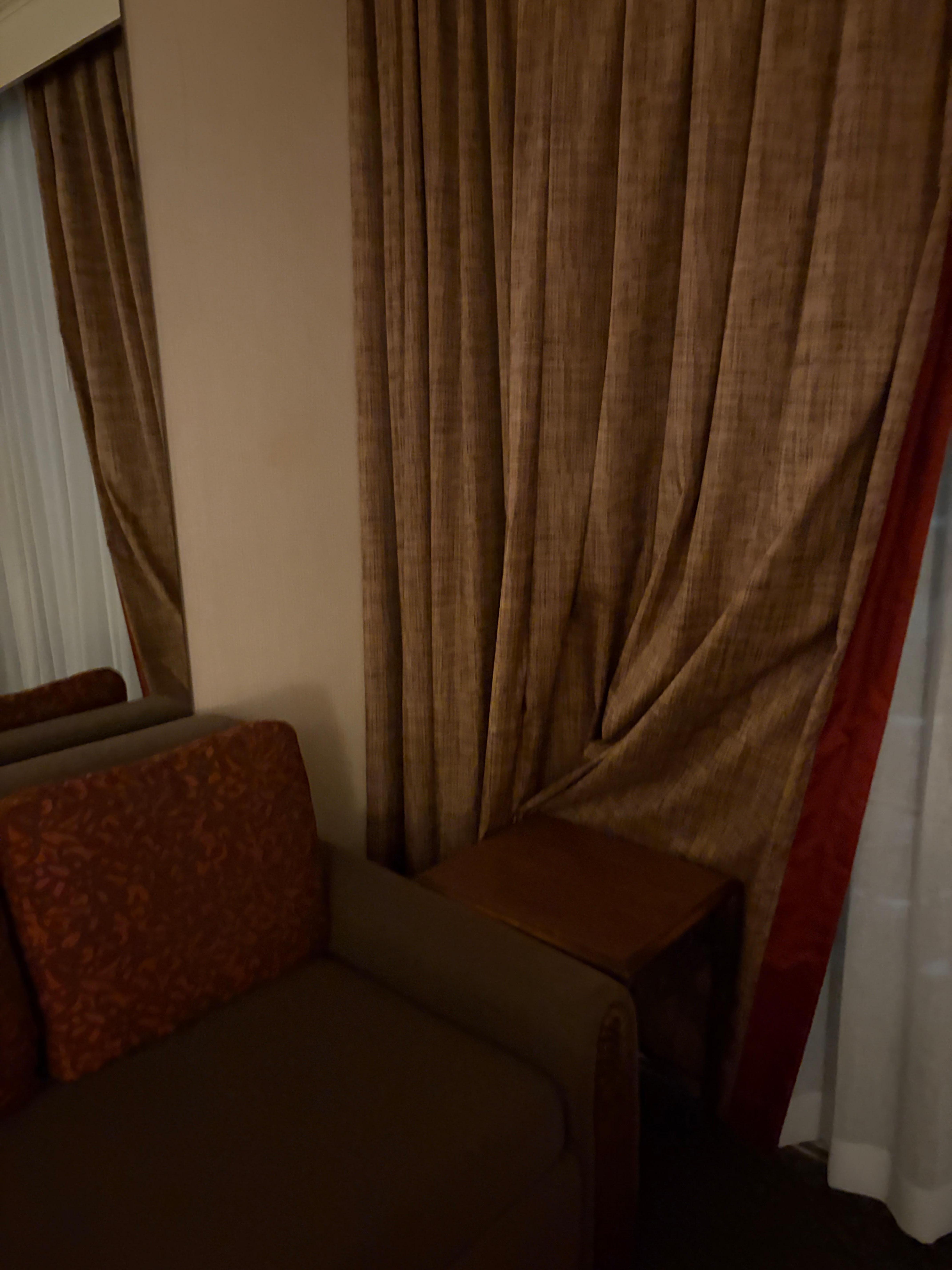 Very dark and dreary room 