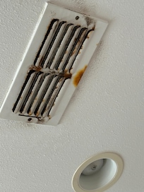 Rusted and dirty vents.