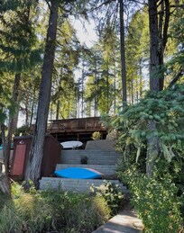 Cabin view from the lake